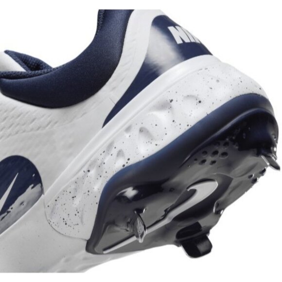 Nike Alpha Huarache Elite 4 Men Baseball Cleat White Blue FD2745-107 NEW - Picture 8 of 9